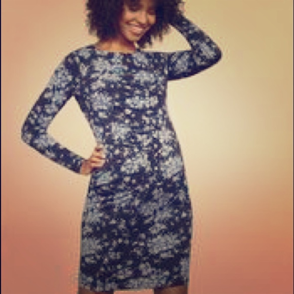 Motherhood Maternity Ruffle Front Black Dress